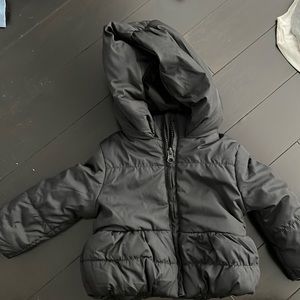 Childrens place 6-9 months black coat